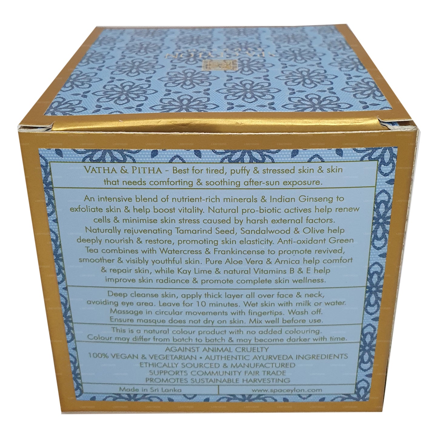 Spa Ceylon Skin De-Stress Ashwagandha Reviva Polerowanie Masque (200g)