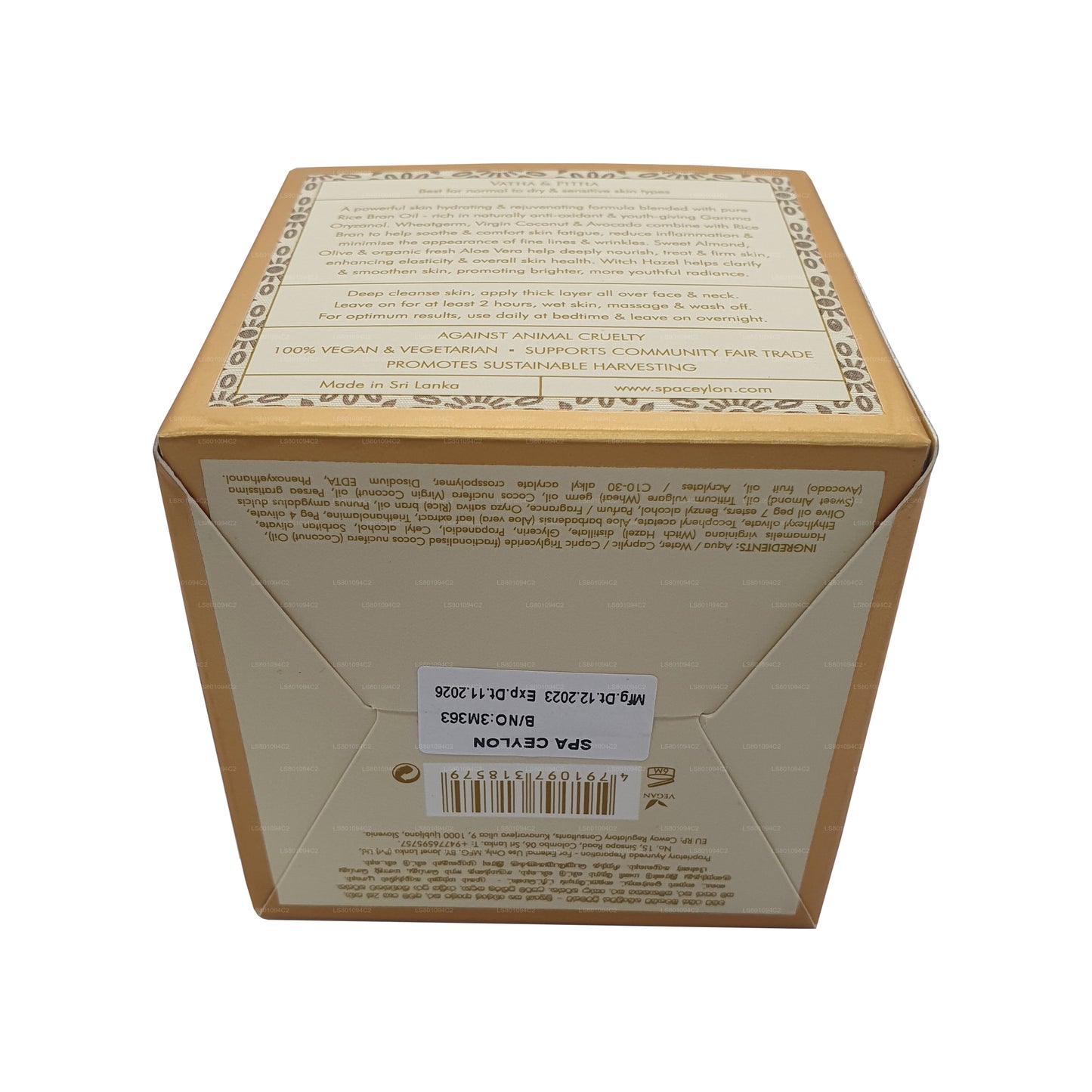 Spa Ceylon White Rice Overnight Hydrating Treatment (200g)