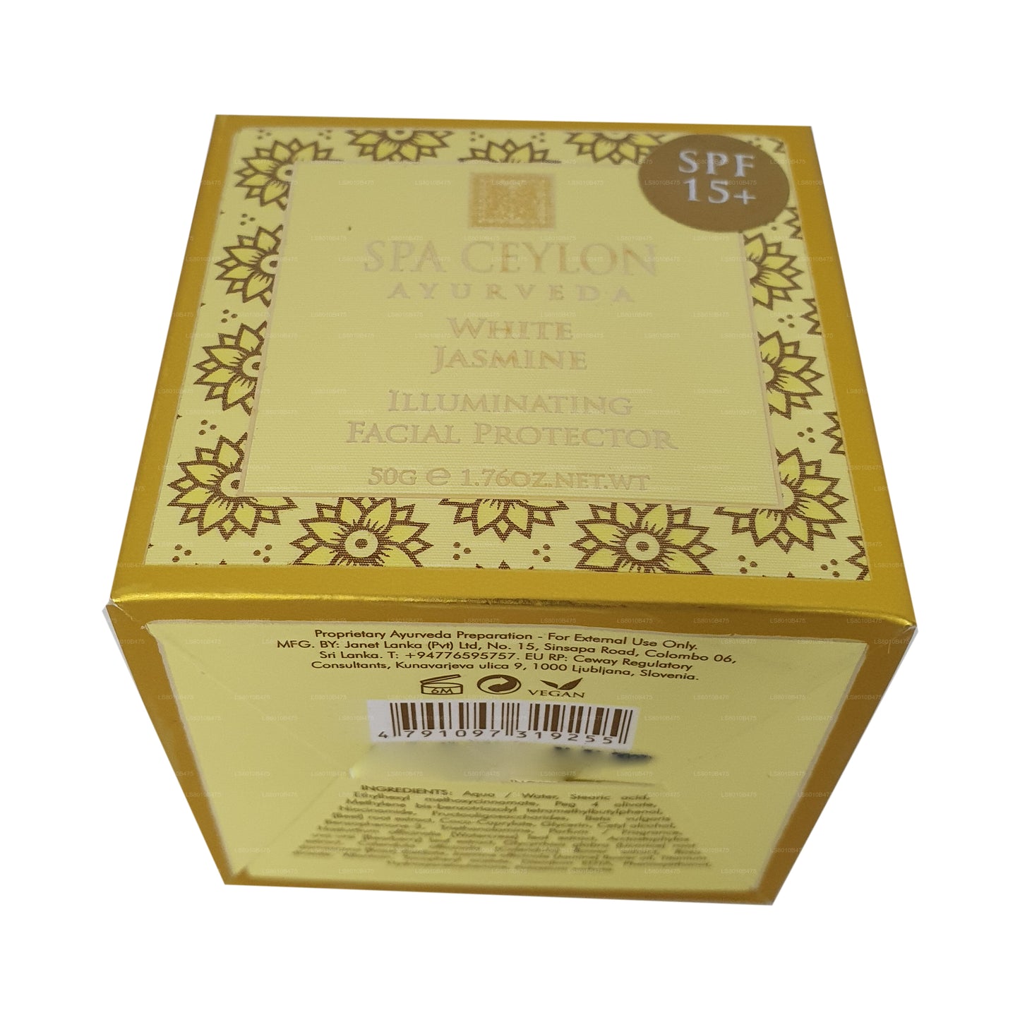 Spa Ceylon White Jasmine Rozświetlający Ochraniacz Do Twarzy (50g)