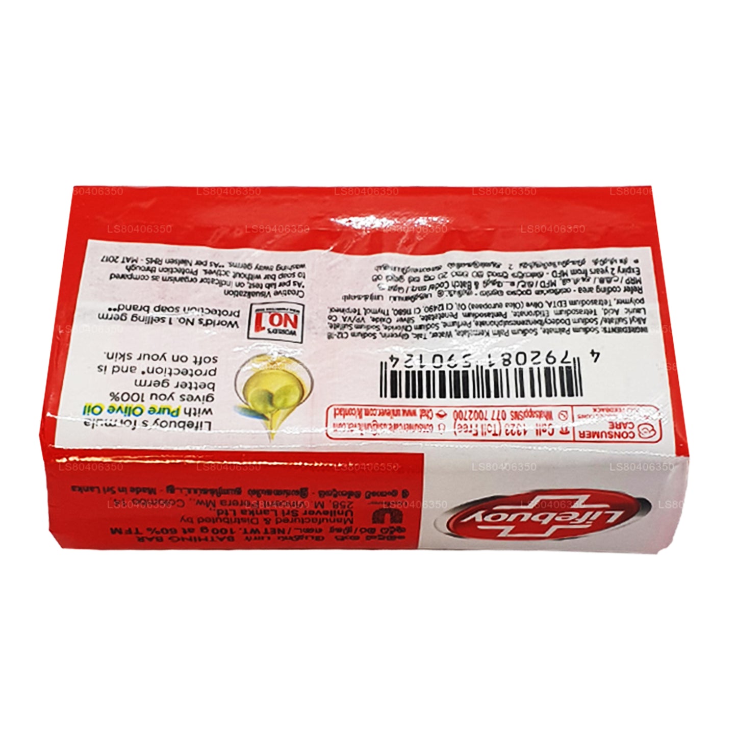 Lifebuoy Total 10 Mydło do ciała z czystą oliwą z oliwek (100g)