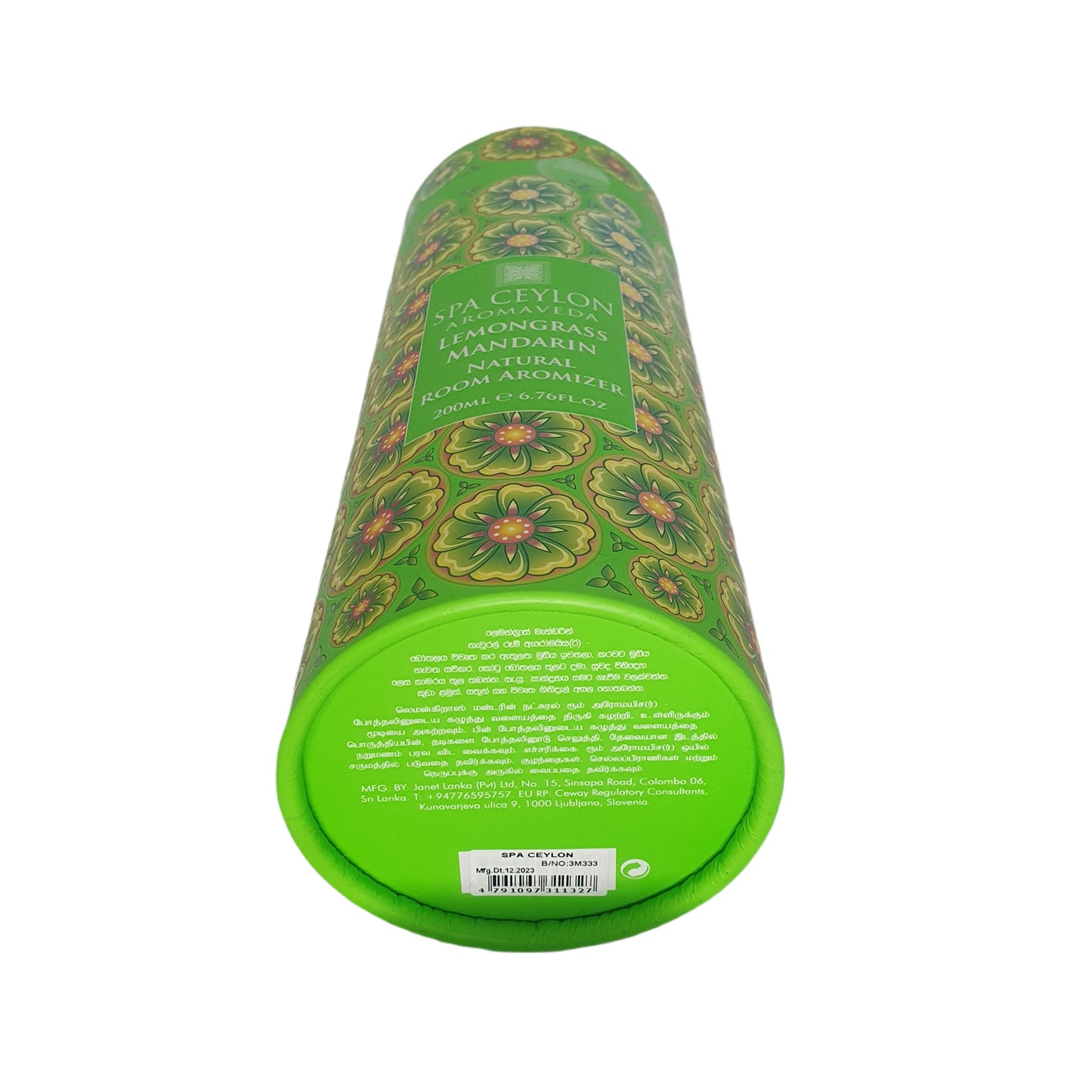 Spa Ceylon Lemongrass Mandarin Natural Room Aromizer (190 ml)