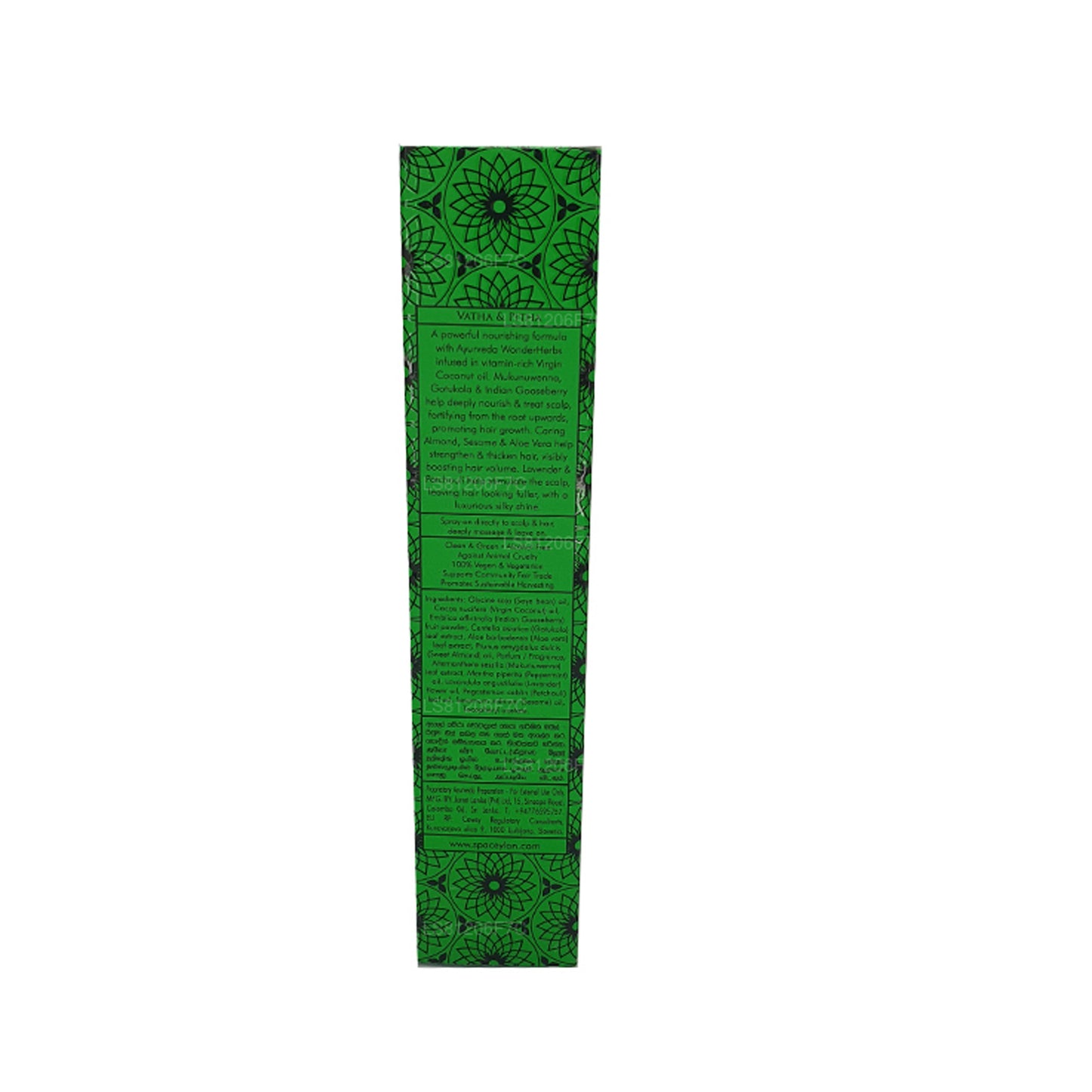 Spa Ceylon Aloe Vera Olejek do masażu skóry głowy z trawy wodnej (100ml)