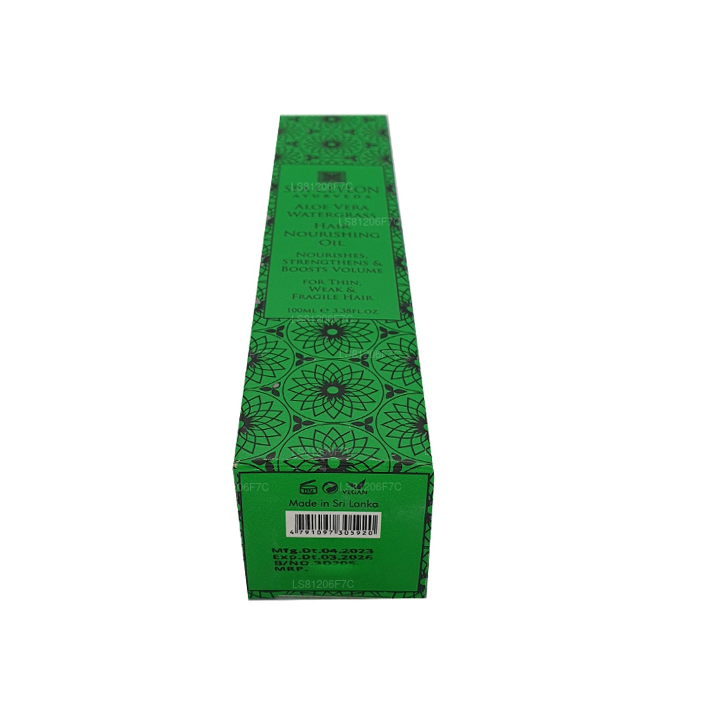 Spa Ceylon Aloe Vera Olejek do masażu skóry głowy z trawy wodnej (100ml)