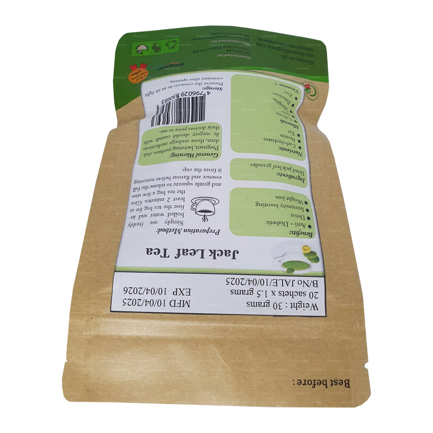 Lifetone Herbata liściasta Jackfruit (40g)