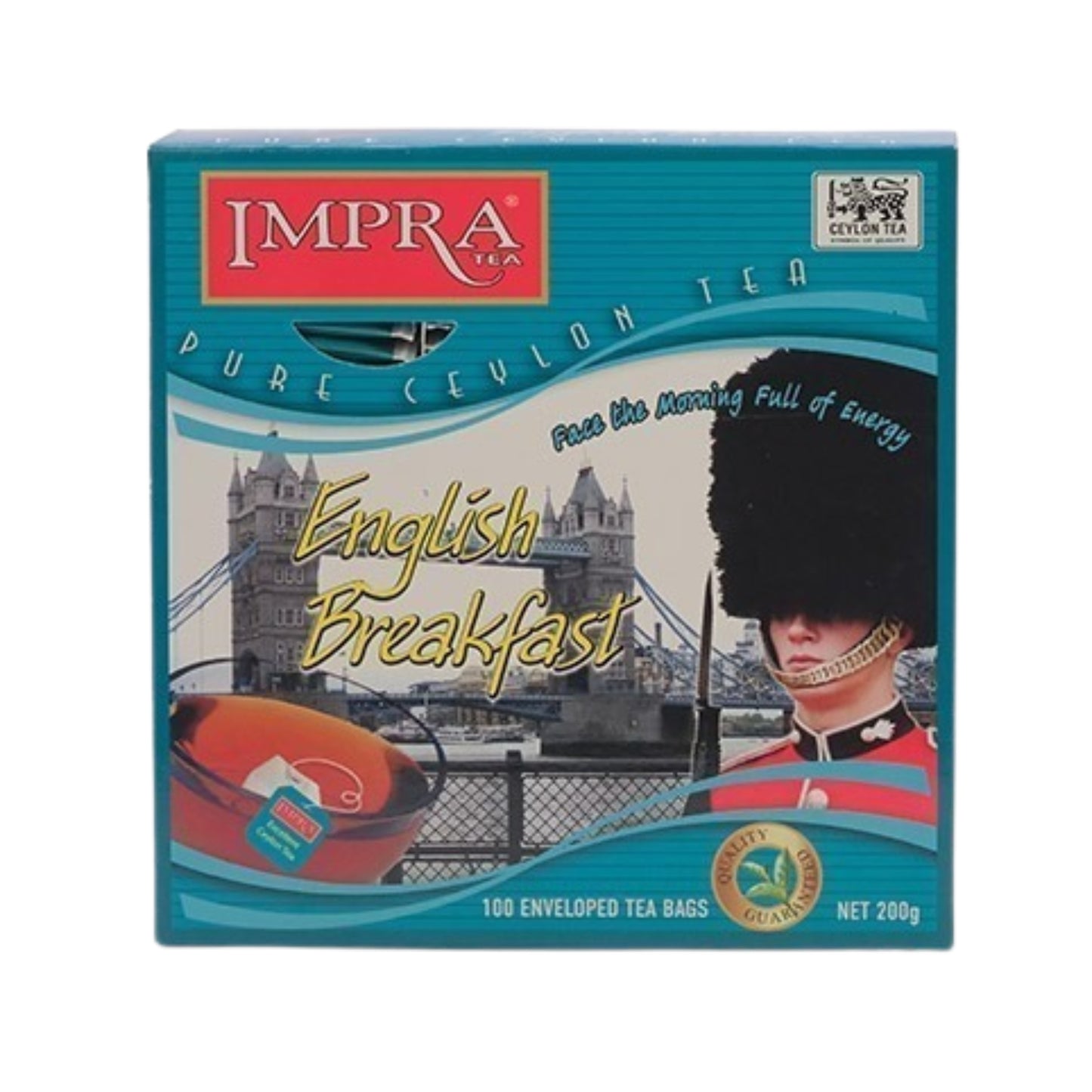 Impra English Breakfast Tea (200g) 100 Enveloped Tea Bags