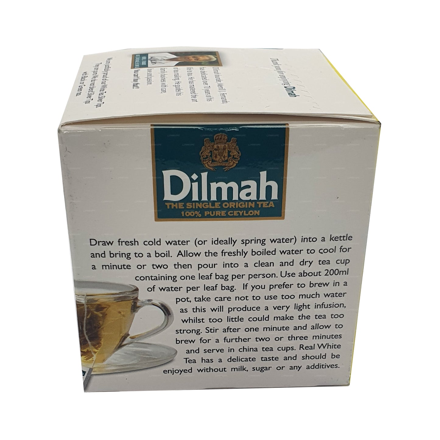 Dilmah Prawdziwa Biała Herbata Ceylon Silver Tips (20g) 10 torebek herbaty