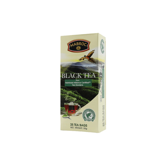 Czarna herbata Mabroc Rainforest Alliance z certyfikatem (50g) 25 torebek