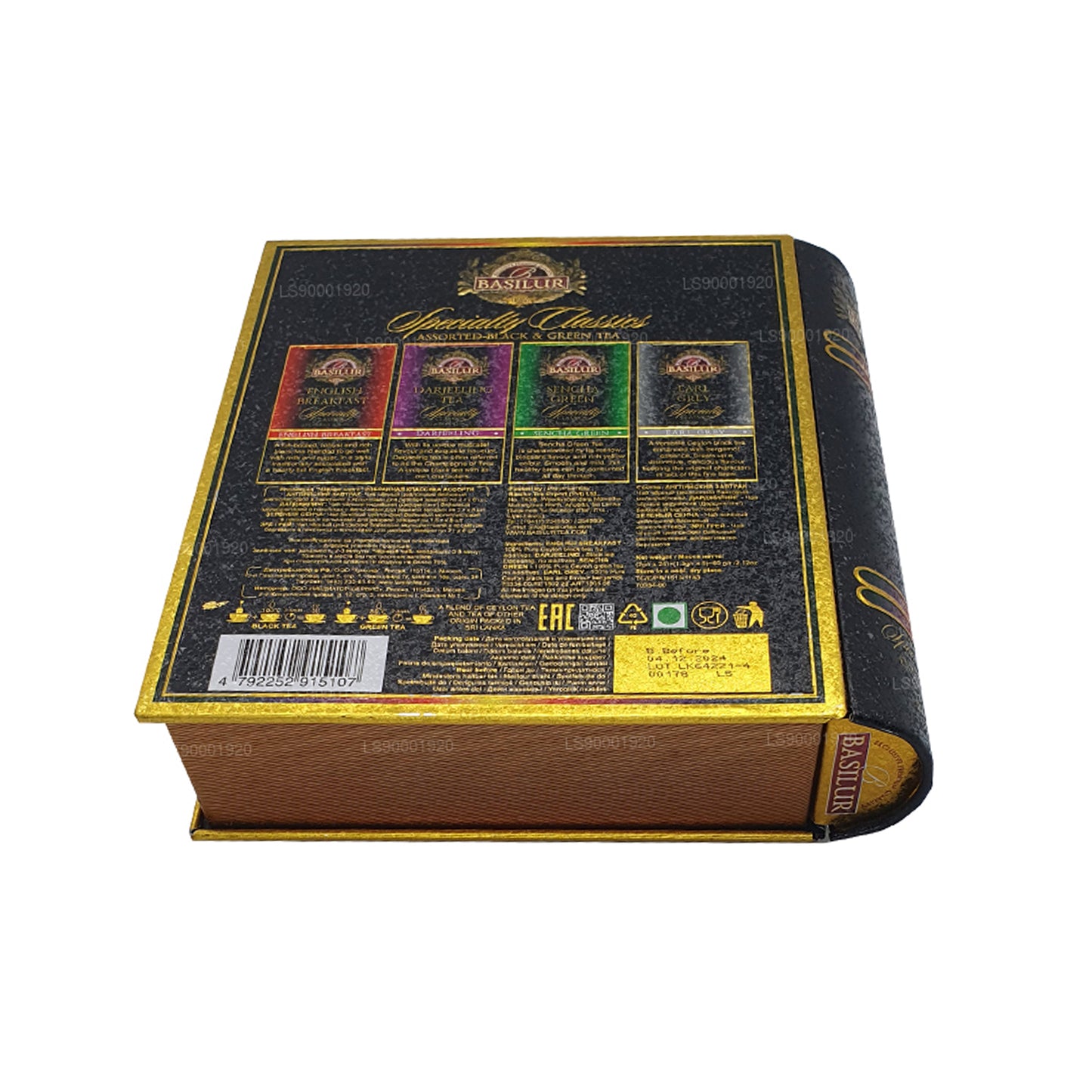 Książka Herbaty Basilur „Specialty Classic Tin” (60g) Caddy