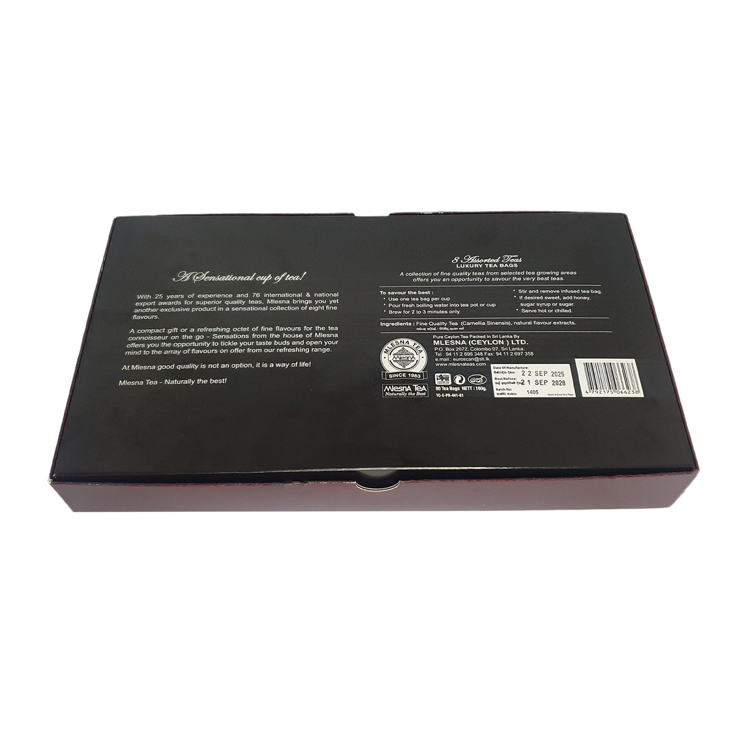 Mlesna Sensations 8 Flavour Assorted Luxury Foliowe torebki herbaty (160g)