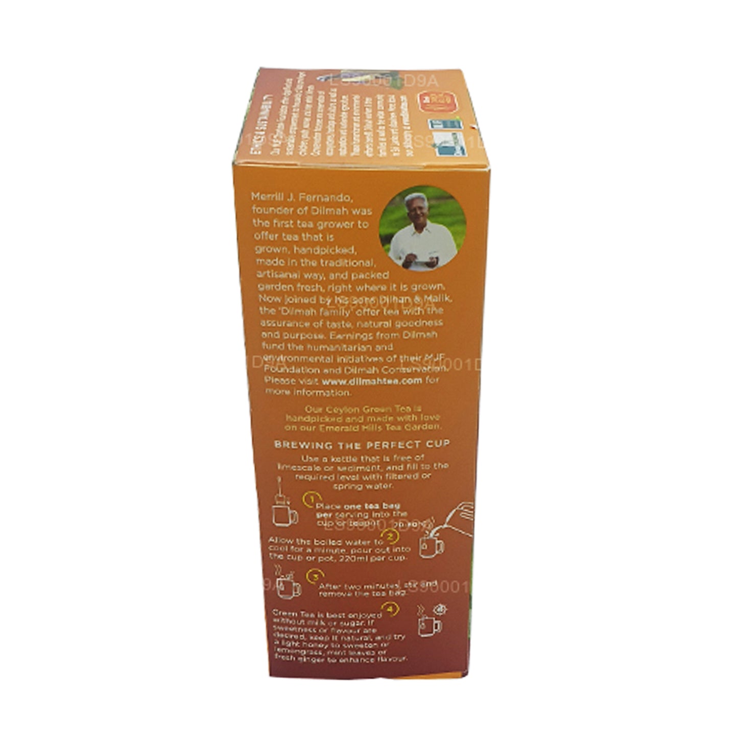 Dilmah Ceylon Marokańska Mięta Zielona Herbata (40g) 20 torebek