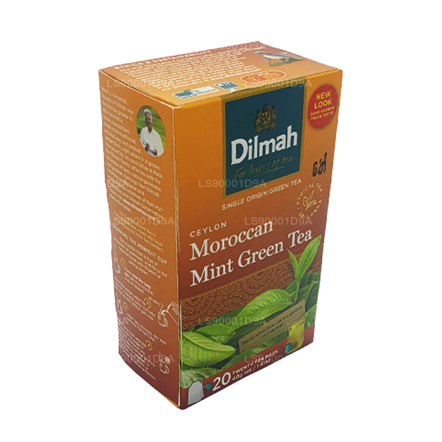 Dilmah Ceylon Marokańska Mięta Zielona Herbata (40g) 20 torebek