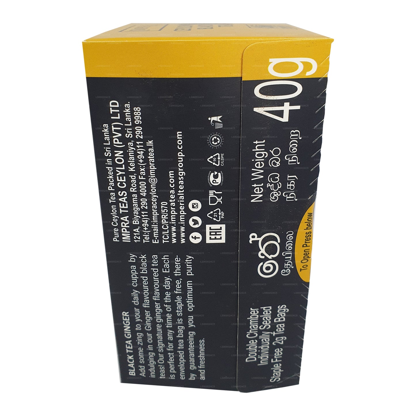 Impra Ginger Folia Opakowanie (40g) 20 torebek do herbaty