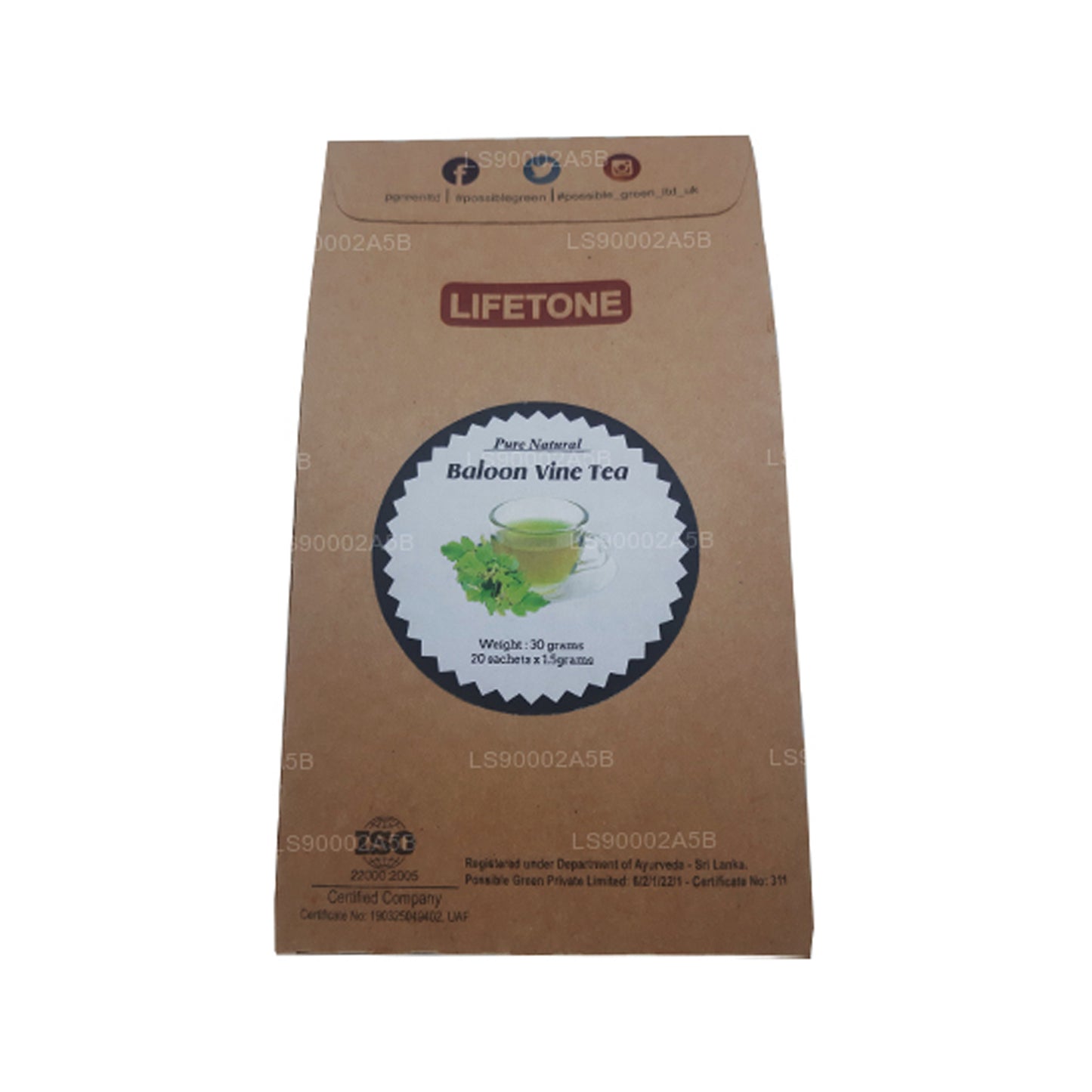 Lifetone Balloon Vine Tea (30g) 20 torebek