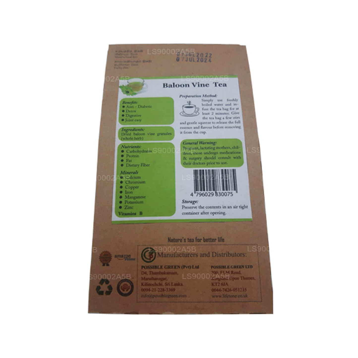 Lifetone Balloon Vine Tea (30g) 20 torebek