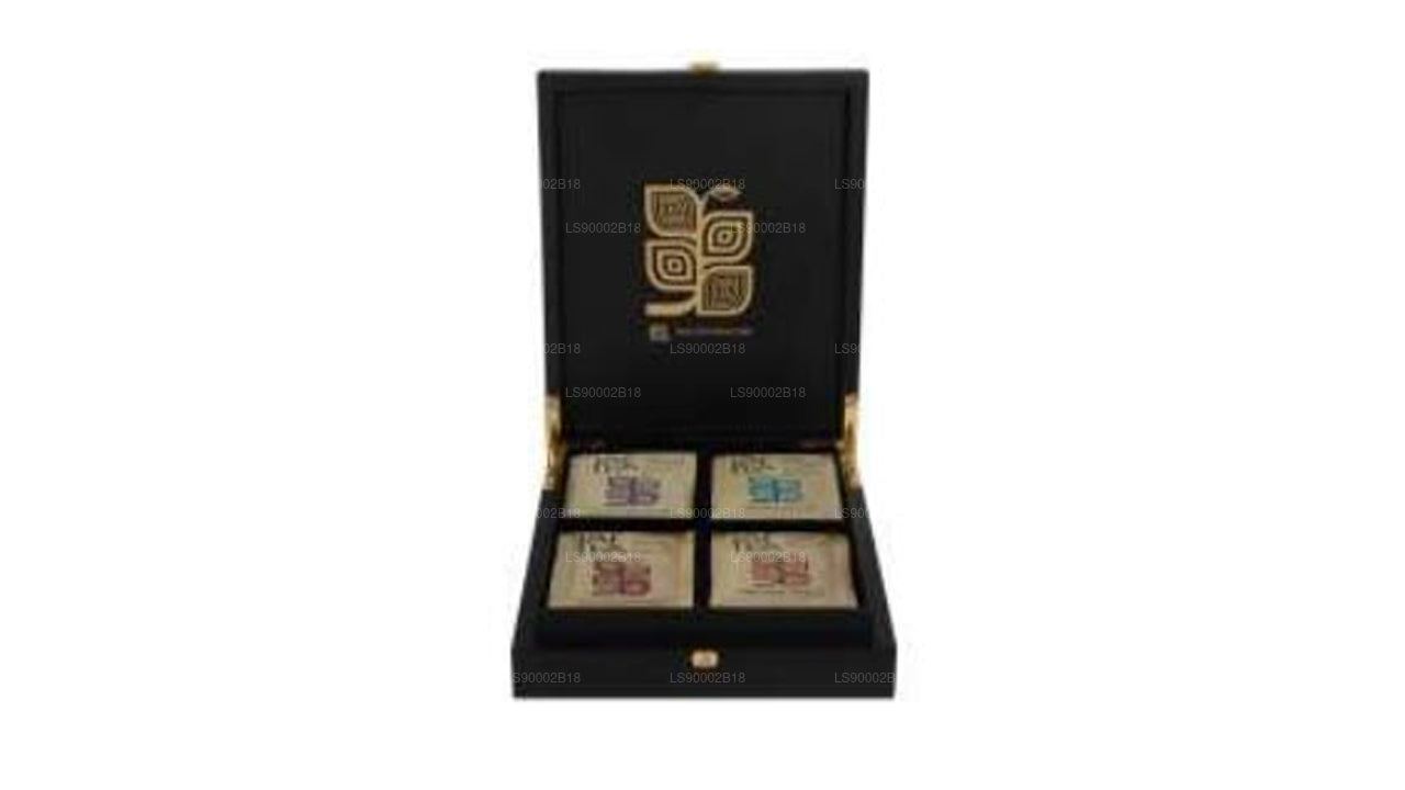 Jaf Tea Zamknięty Top 4-komorowy drewniany prezenter