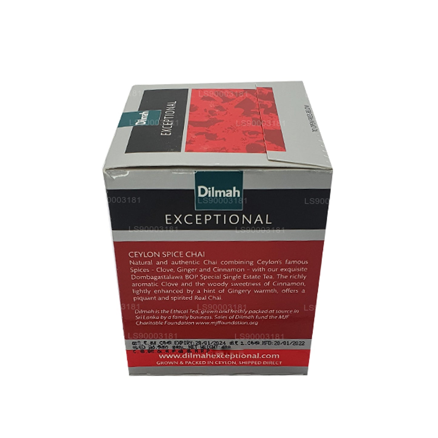 Dilmah Exceptional Ceylon Spice Chai (40g) 20 torebek