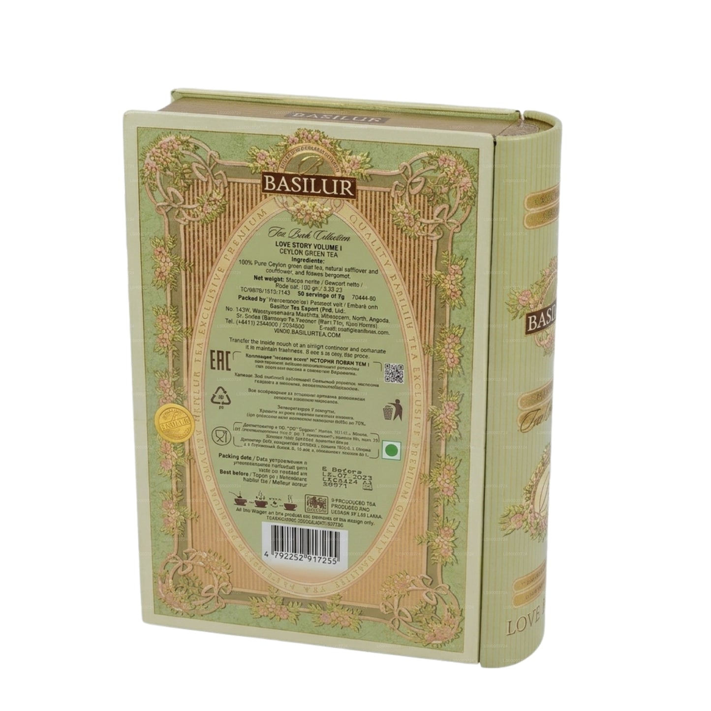Książka Herbaty Basilur „Love Story - Tom I” (100g) Caddy