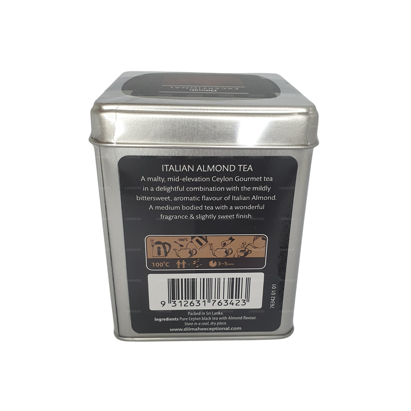 Dilmah Wyjątkowa włoska herbata migdałowa (100g) Tin Caddy
