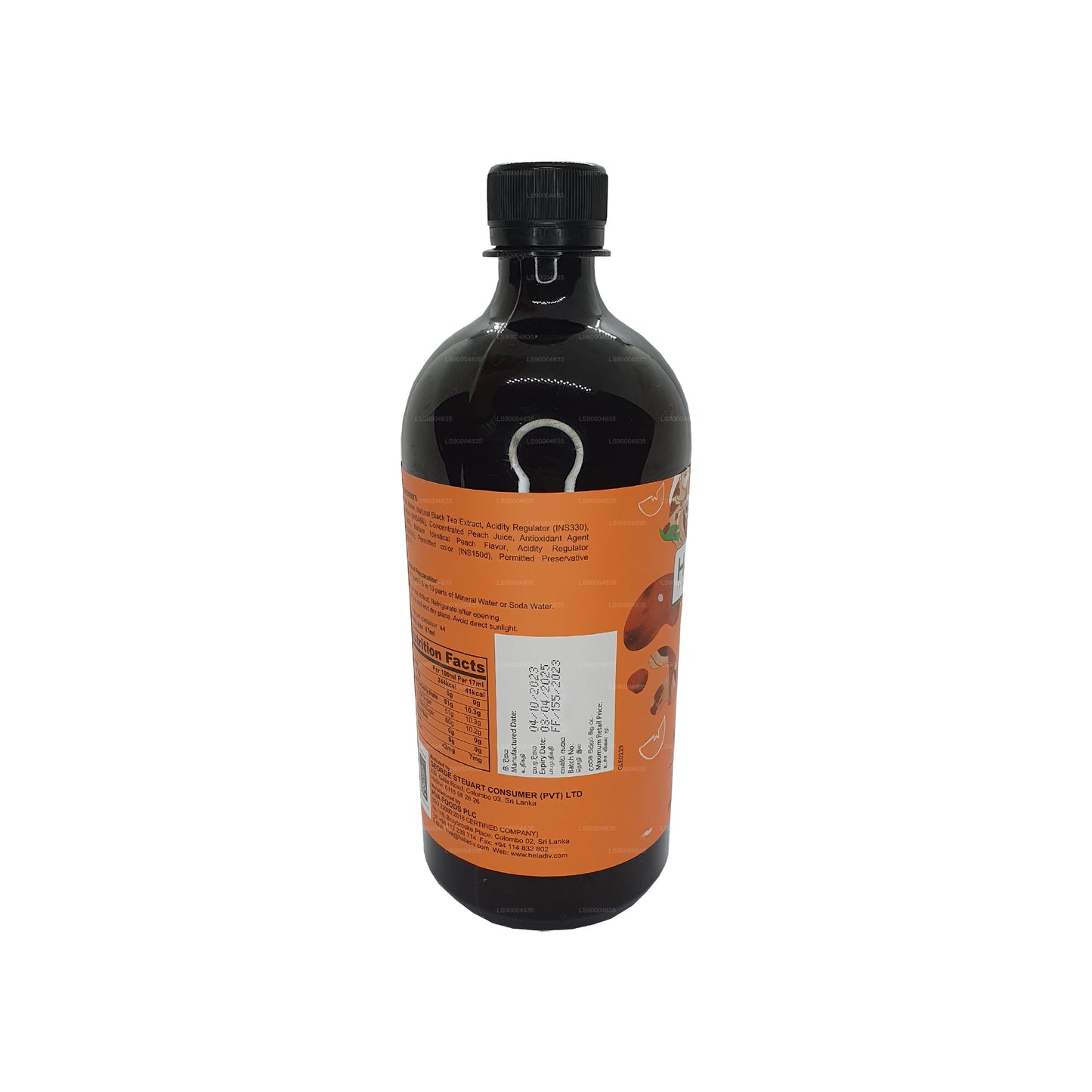 Heladiv Brzoskwinia Ice Tea Koncentrat Cordial (750ml)
