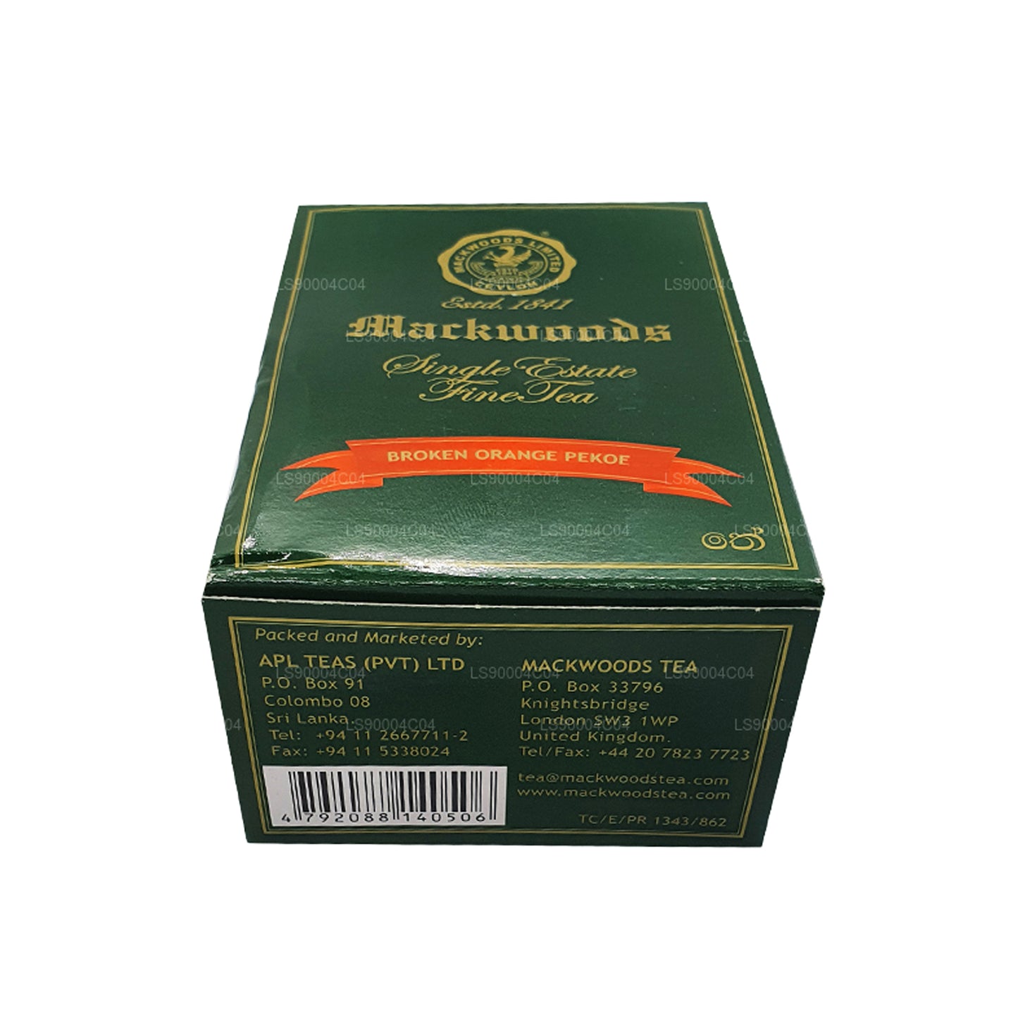 Mackwoods Single Estate Czysta herbata cejlońska (BOP) Broken Orange Pekoe (200g)
