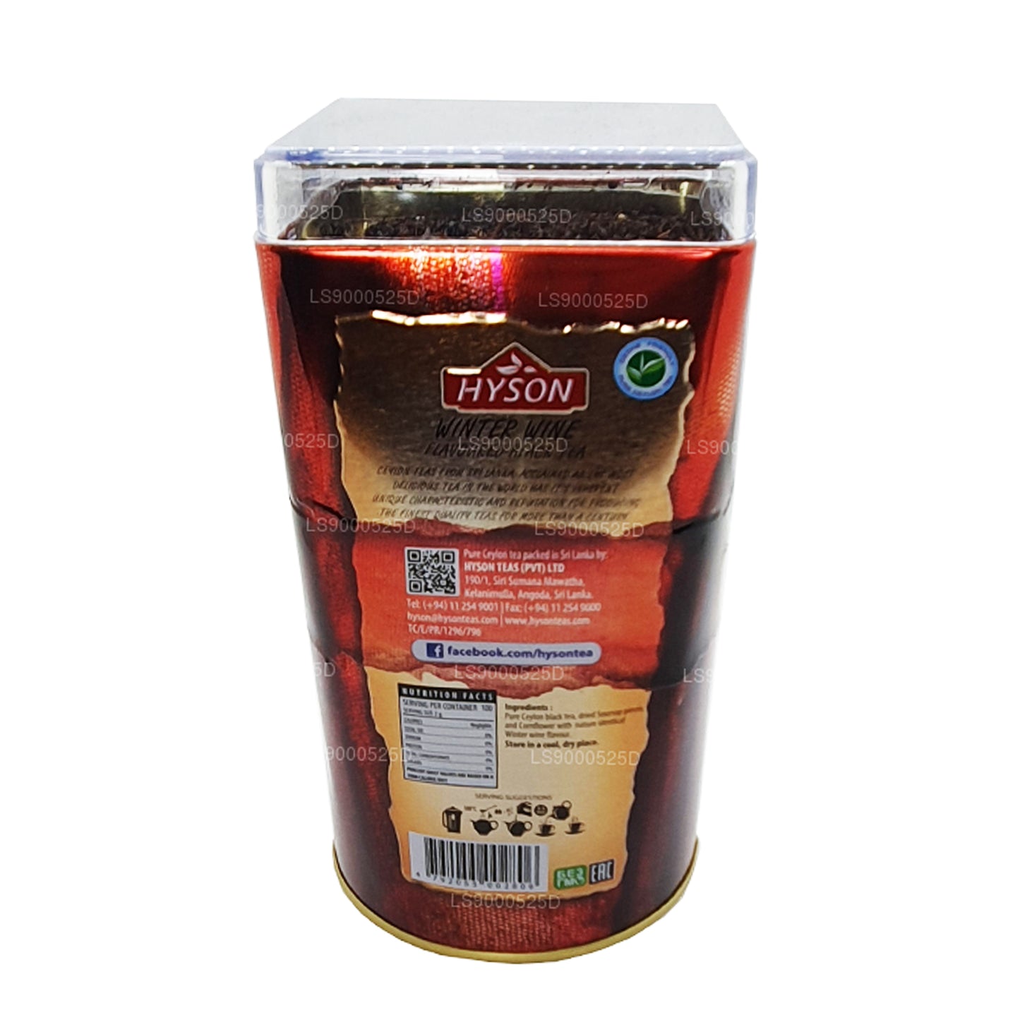 Czarna herbata o smaku wina zimowego Hyson Breeze (200 g)