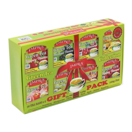 Impra Flavored Green Tea Gift Pack (160g)