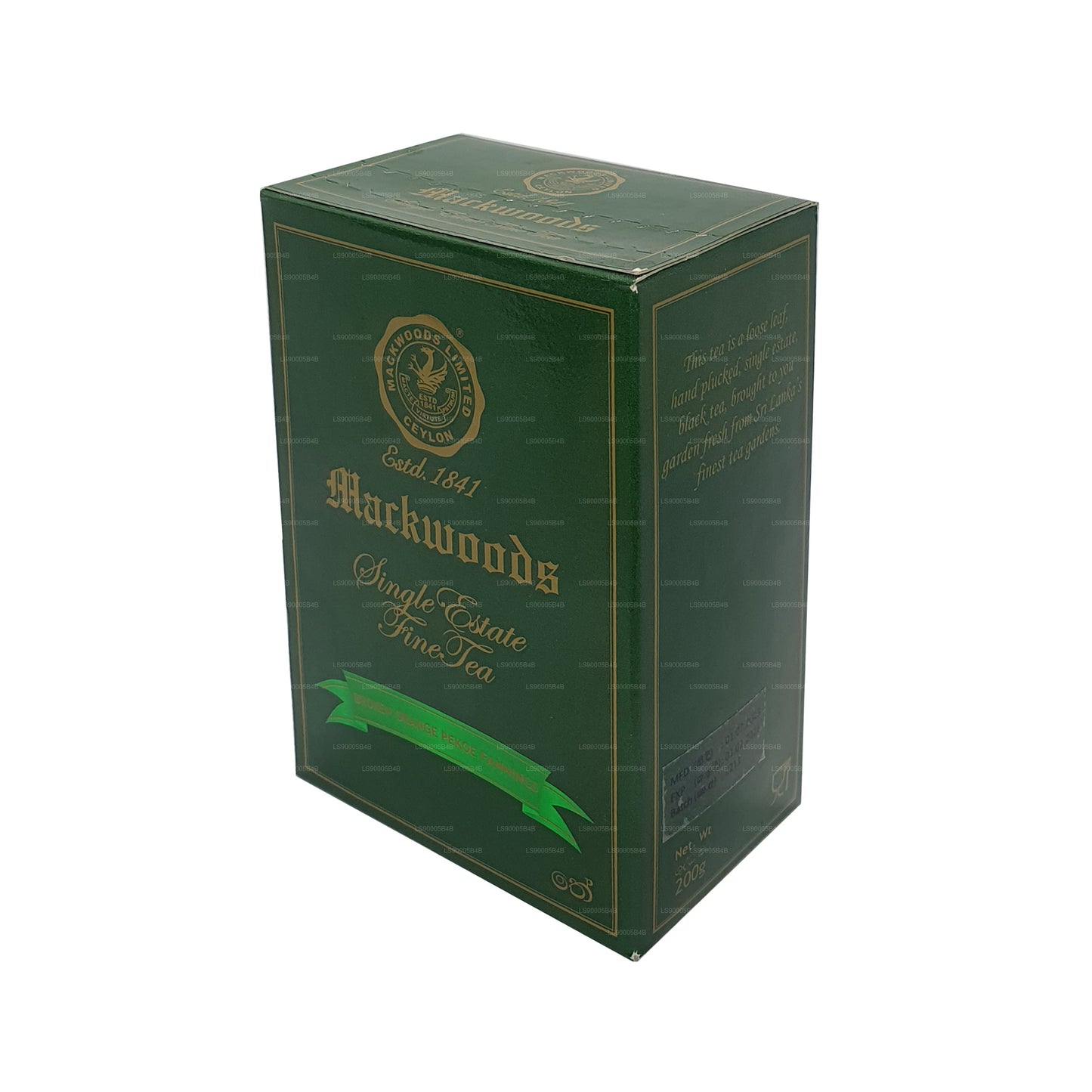 Mackwoods Single Estate Broken Orange Pekoe Fannings (BOPF) Herbata czarna cejlońska z luźnymi liśćmi (200g)