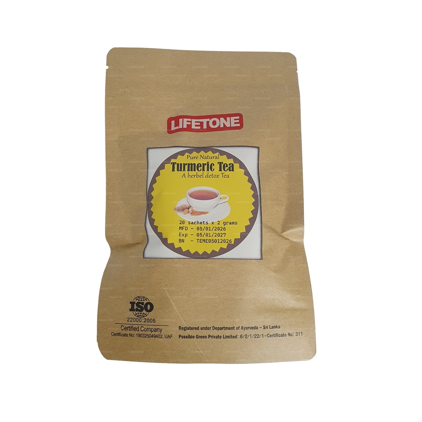 Lifetone Turmeric Tea (40g) 20 Tea Bags