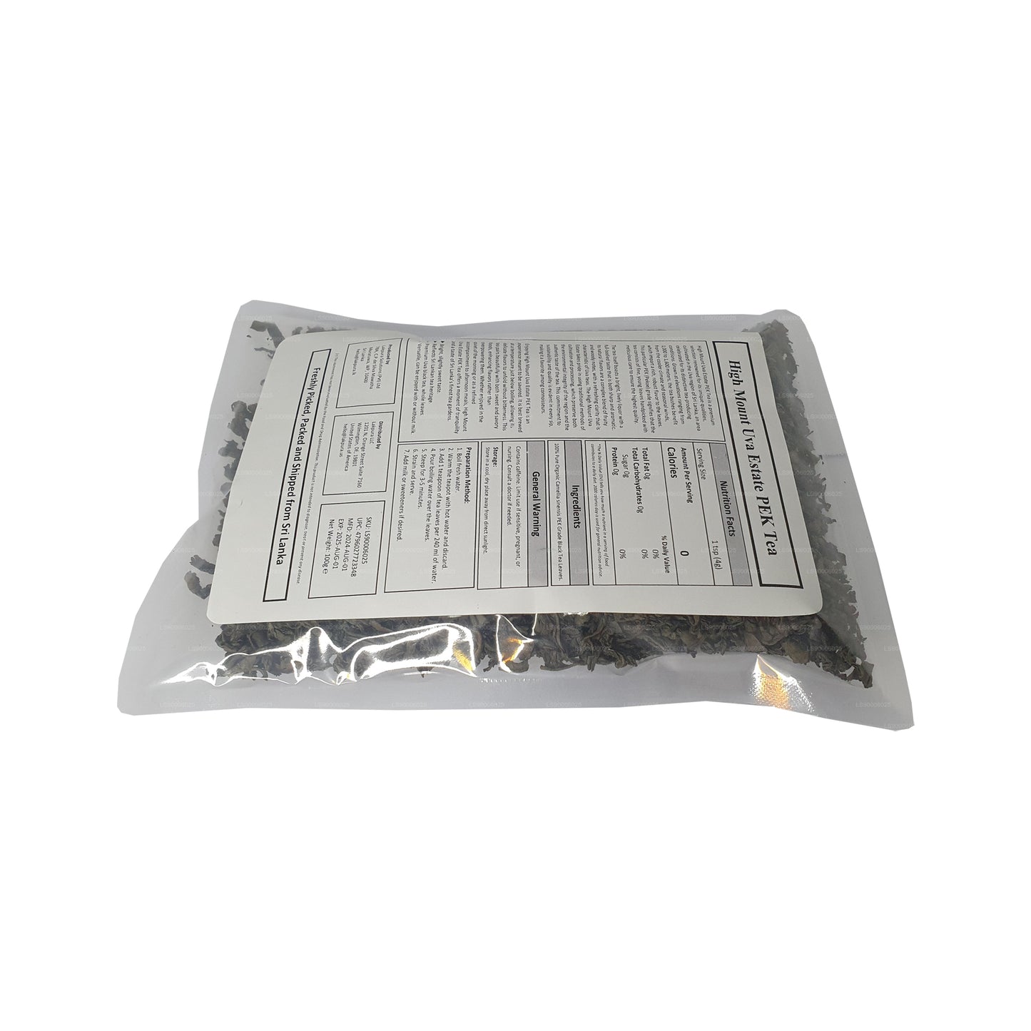 Lakpura® Uva High Mount Uva Estate PEK Herbata (100g)