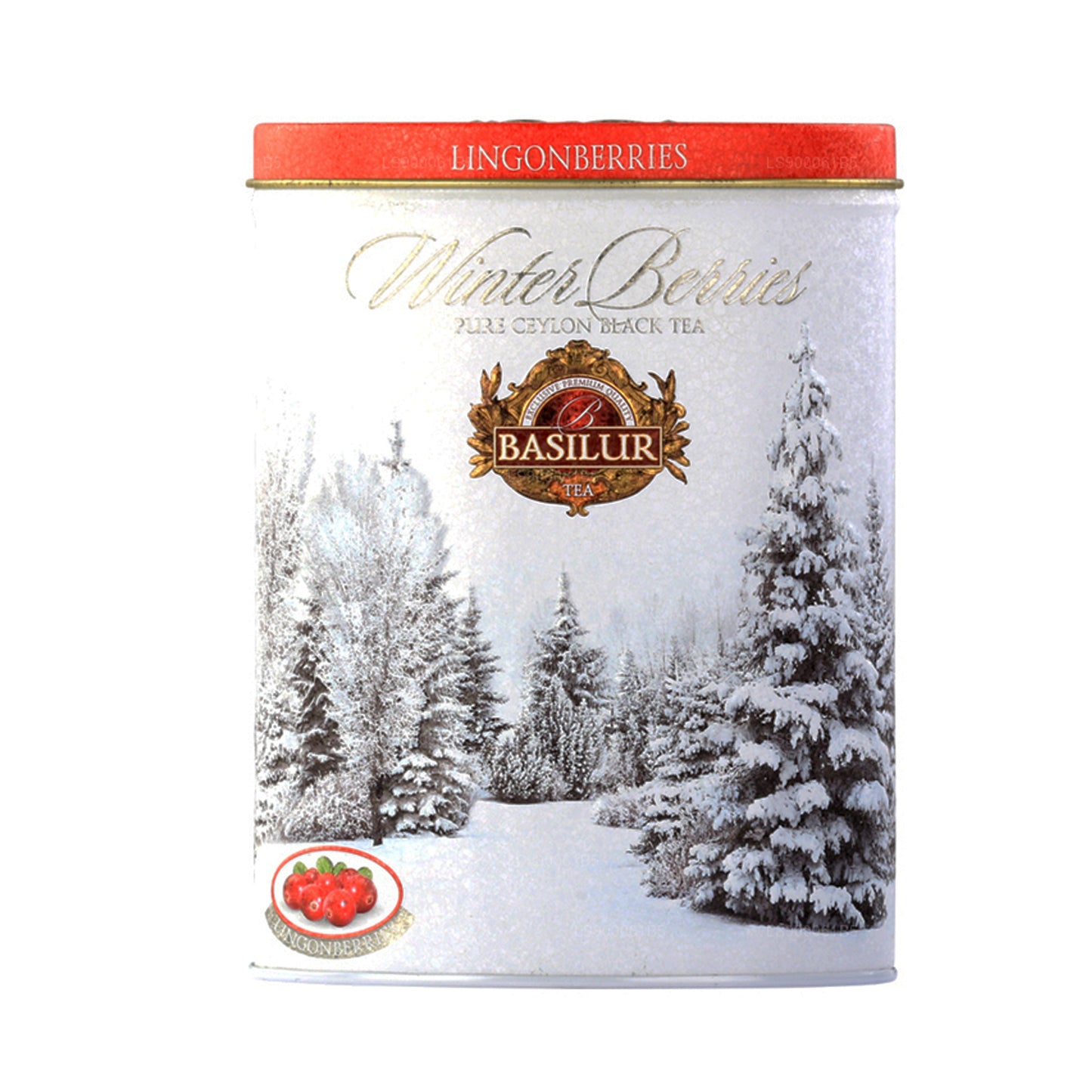 Basilur Winter Berries „Borówka brusznica” (100g) puszka