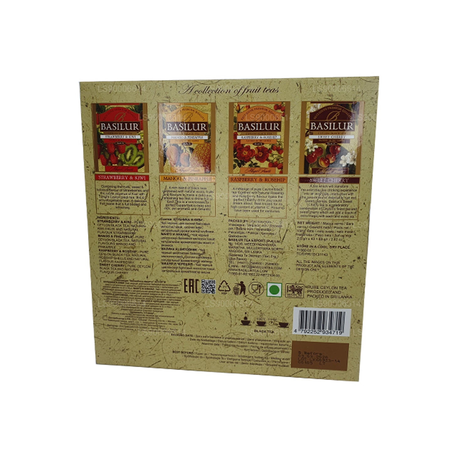 Basilur Magic Fruits „Magic Fruits Assorted - 40 kopert” (80g) Torebka na herbatę