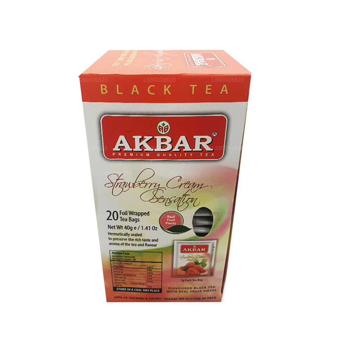 Akbar Krem Truskawkowy Sensation (40g) 20 torebek