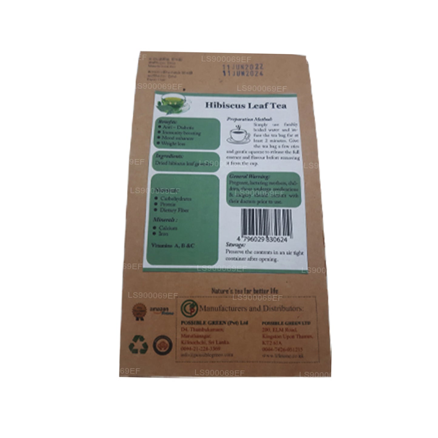 Lifetone Hibiscus Leaf Tea (30g)