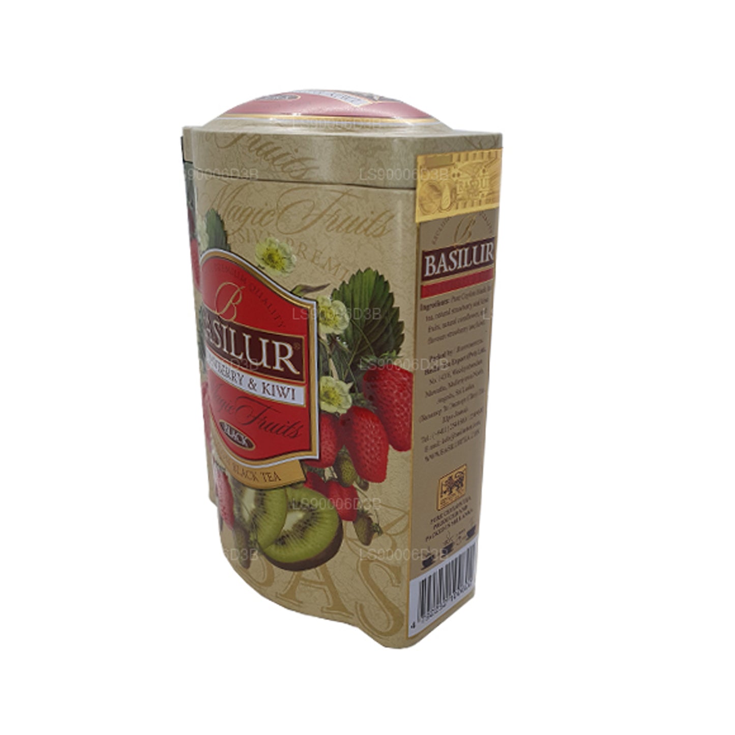 Basilur Truskawka i Kiwi Magiczne Owoce Tin Caddy (100g)