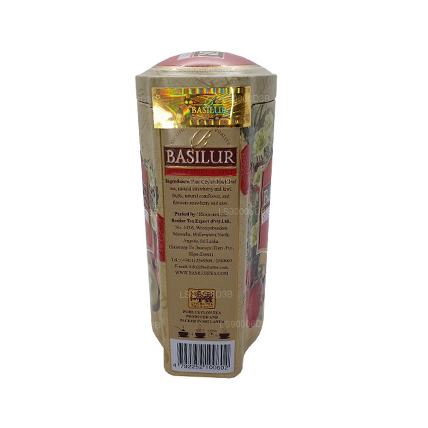 Basilur Truskawka i Kiwi Magiczne Owoce Tin Caddy (100g)