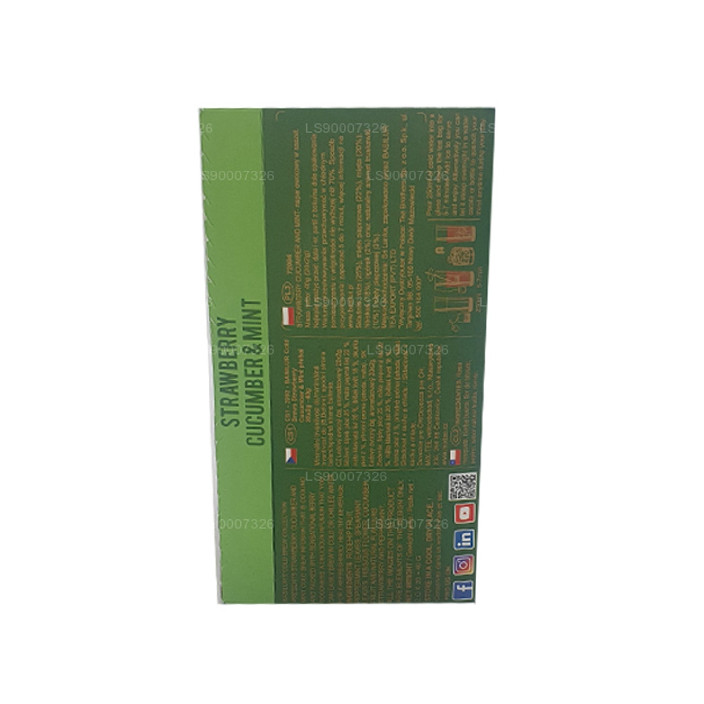 Basilur Cold Brew „Truskawkowy ogórek i mięta” (40g) Box