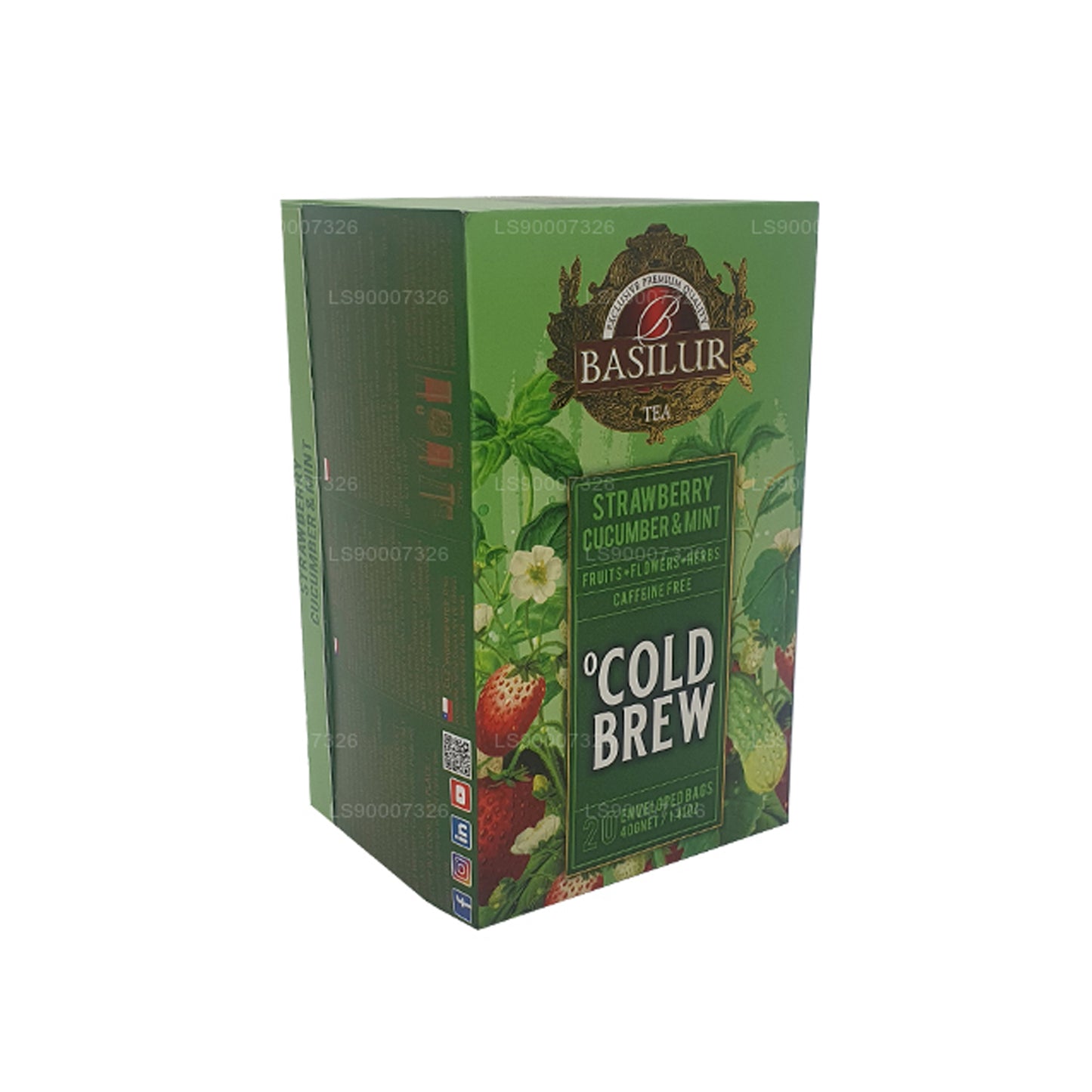 Basilur Cold Brew „Truskawkowy ogórek i mięta” (40g) Box