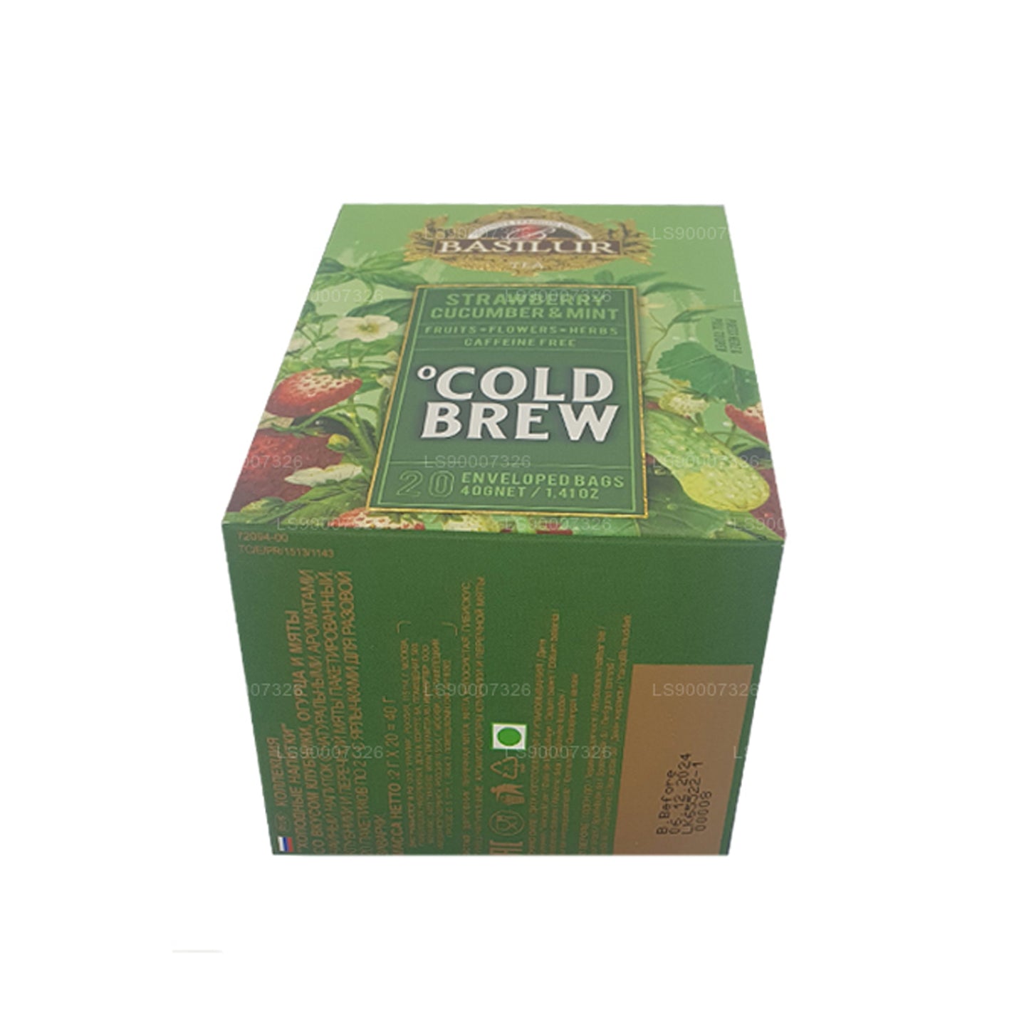 Basilur Cold Brew „Truskawkowy ogórek i mięta” (40g) Box