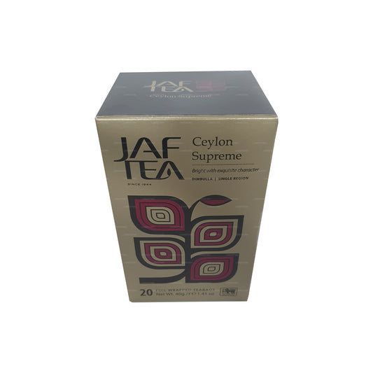 Jaf Tea Classic Gold Collection Ceylon Supreme Foliowa kopertowa torebka na herbatę (40g)