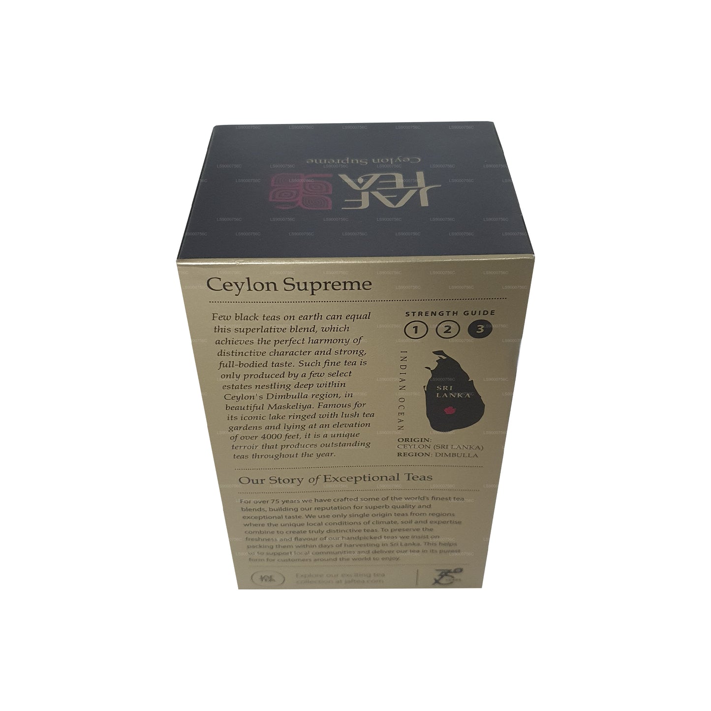 Jaf Tea Classic Gold Collection Ceylon Supreme Foliowa kopertowa torebka na herbatę (40g)