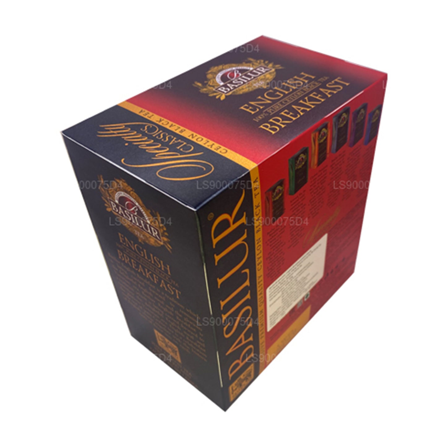 Basilur English Breakfast Pure Ceylon Black Tea (200g) 100 torebek herbaty