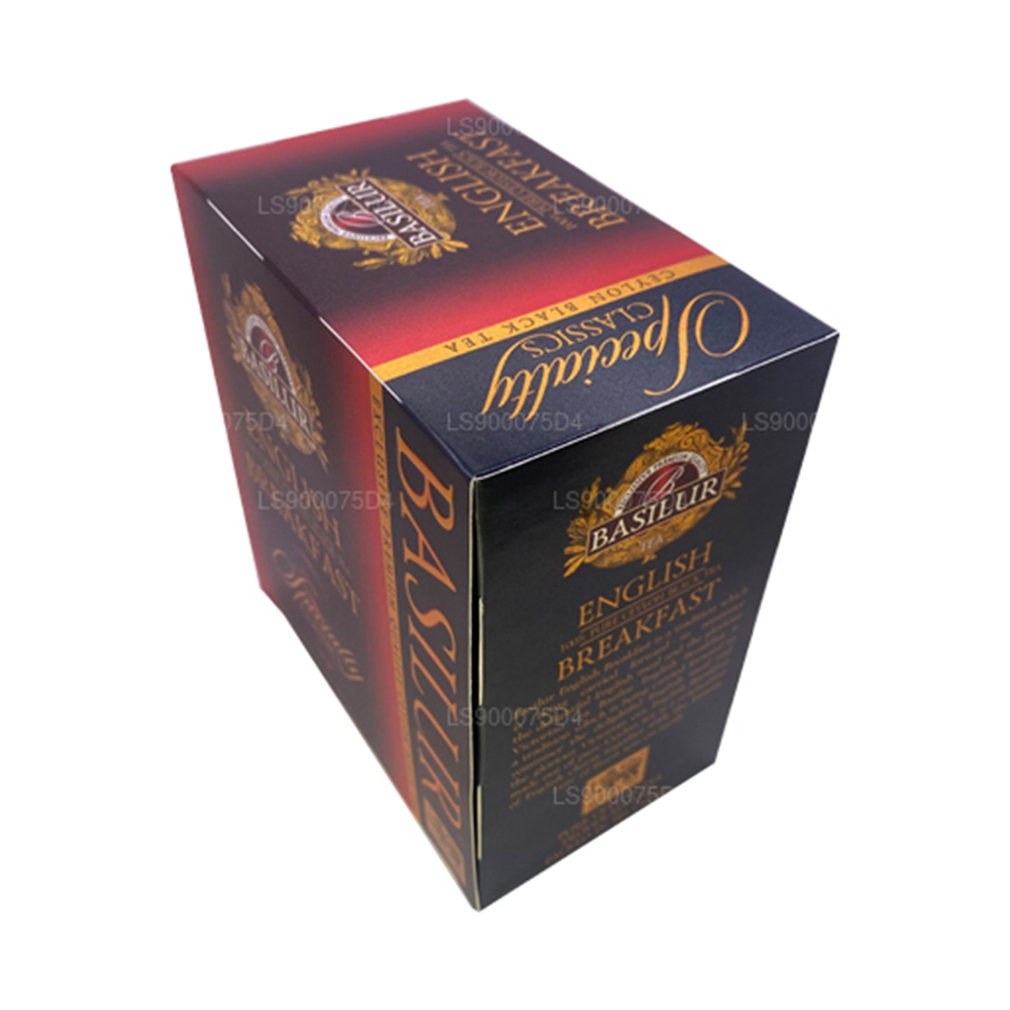 Basilur English Breakfast Pure Ceylon Black Tea (200g) 100 torebek herbaty