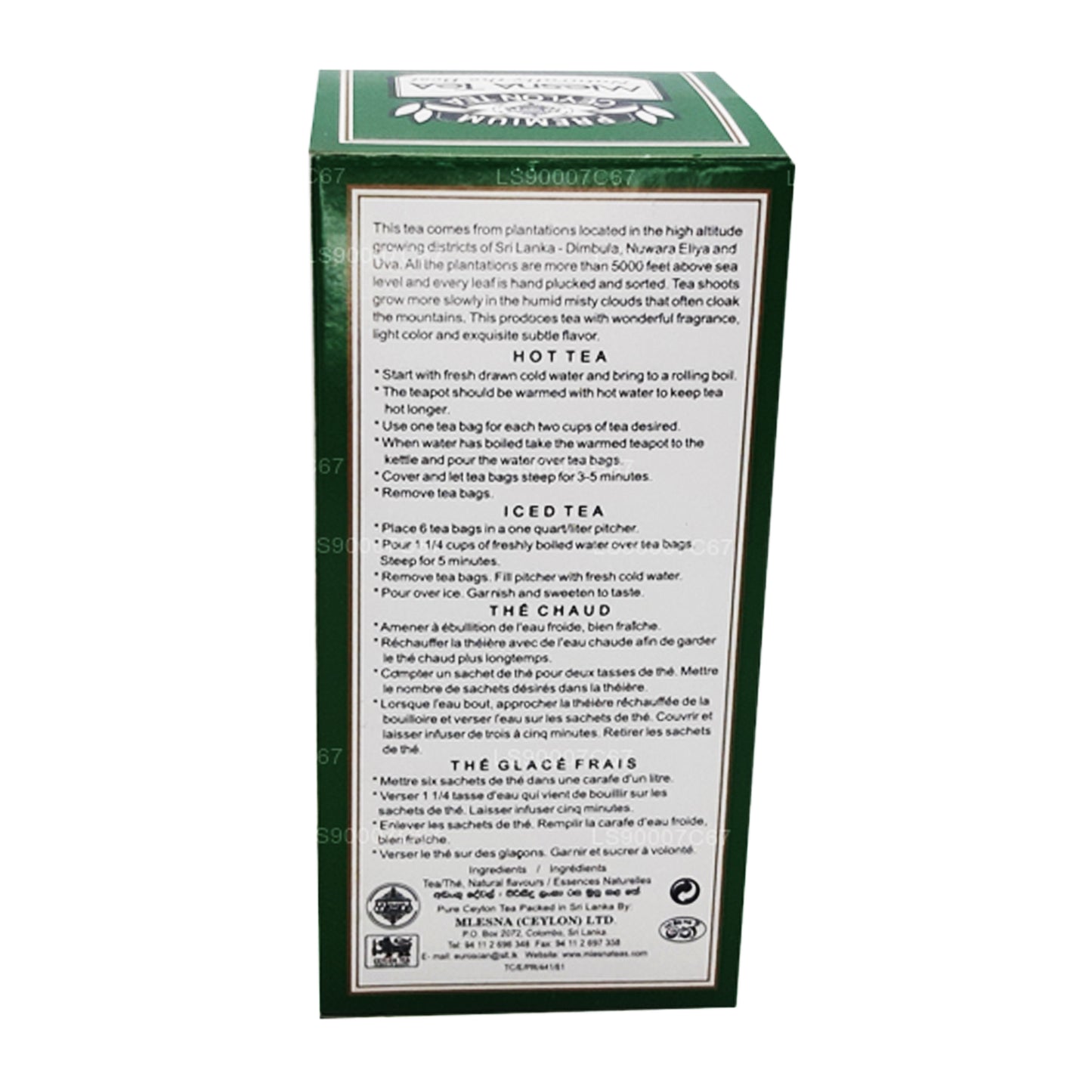 Mlesna Peach Apricot LuxuryTorebki do herbaty (60g)