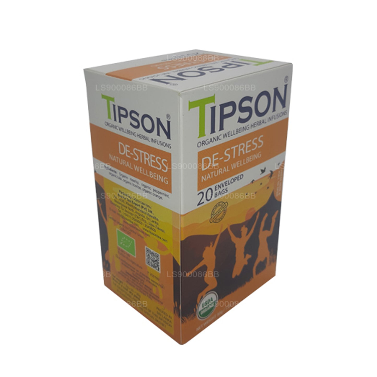 Tipson De-Stress Natural Wellbeing (30g) 20 torebek na herbatę w kopercie