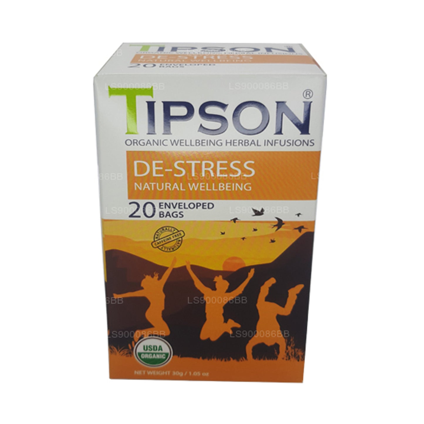 Tipson De-Stress Natural Wellbeing (30g) 20 torebek na herbatę w kopercie