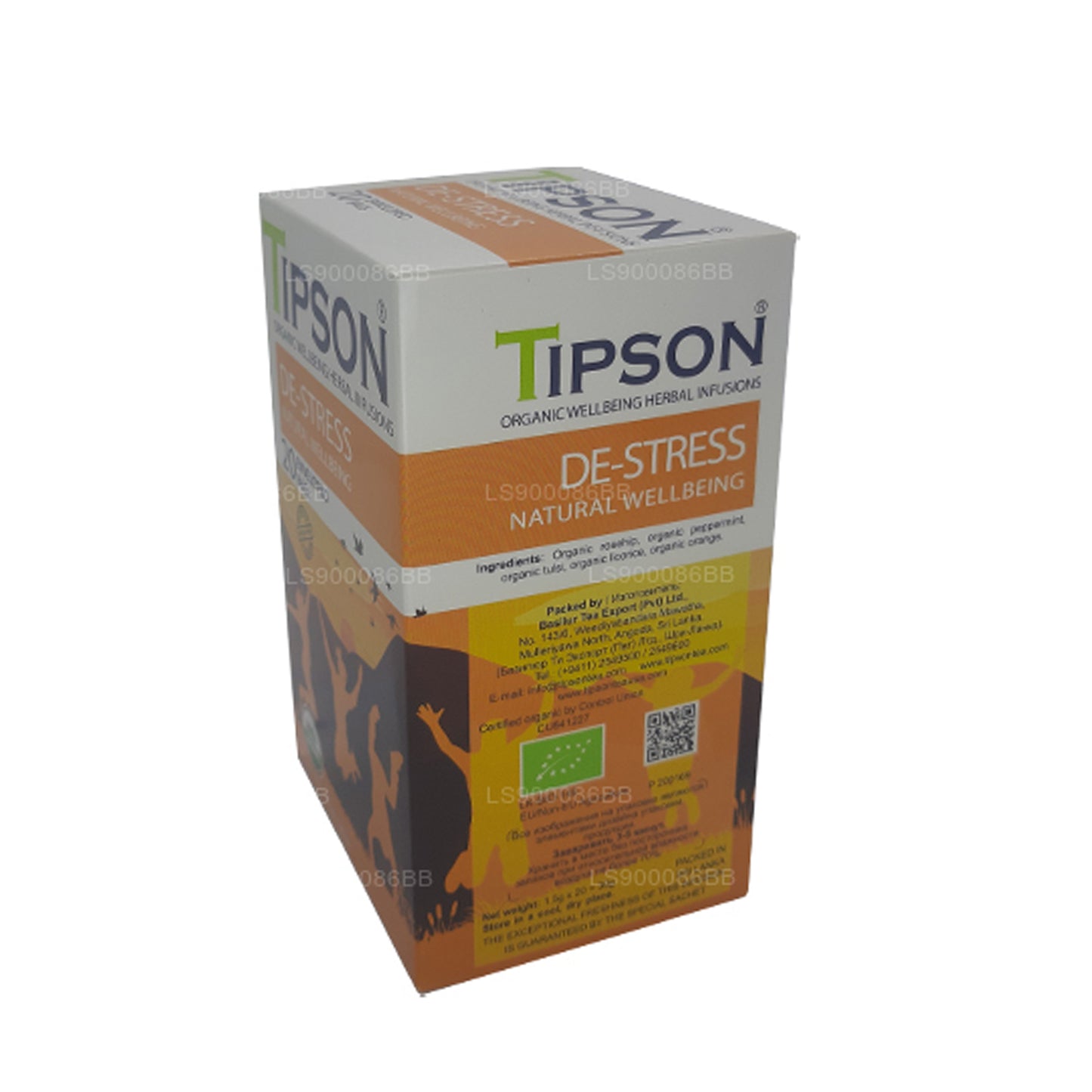 Tipson De-Stress Natural Wellbeing (30g) 20 torebek na herbatę w kopercie