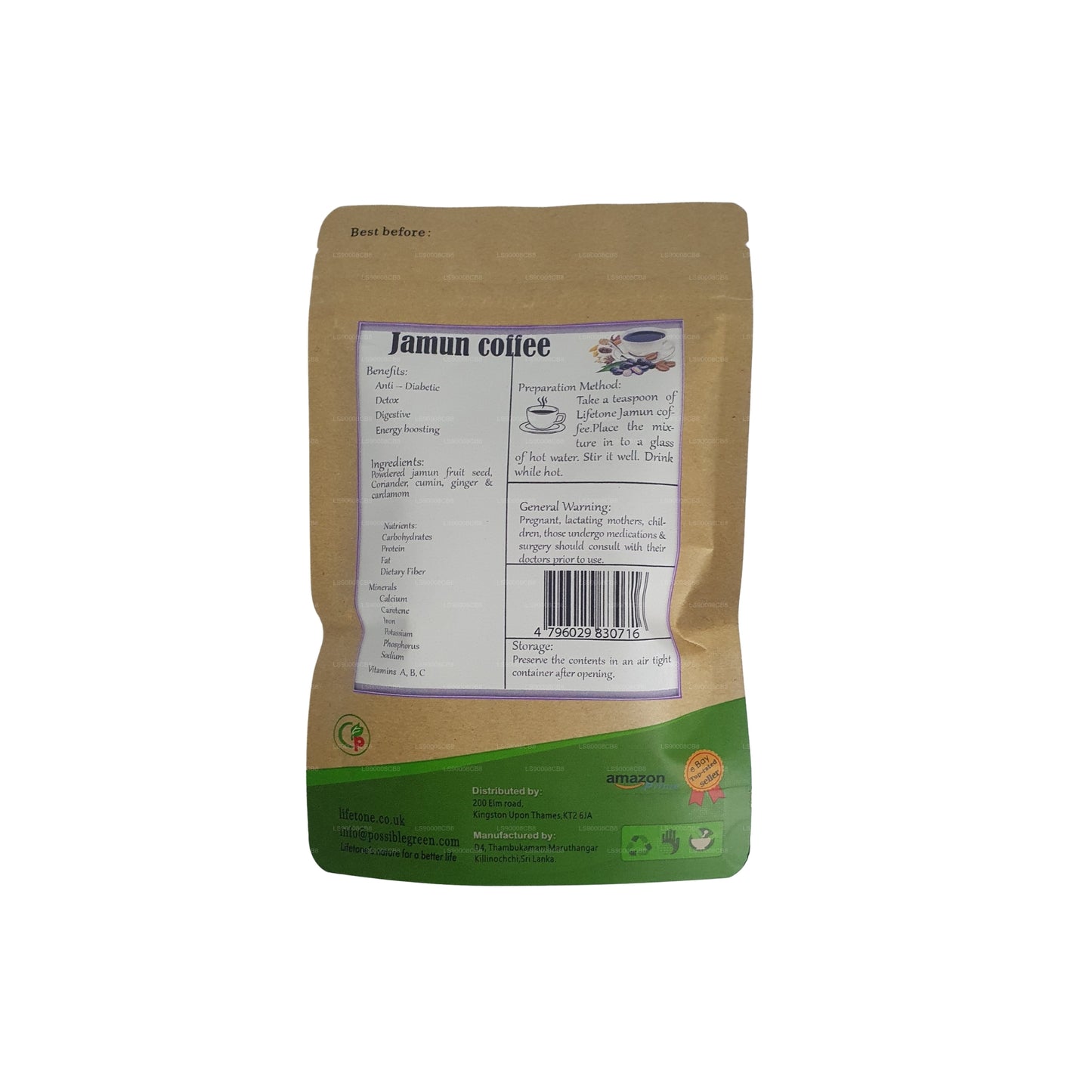 Kawa z nasion Lifetone Jamun (40g)