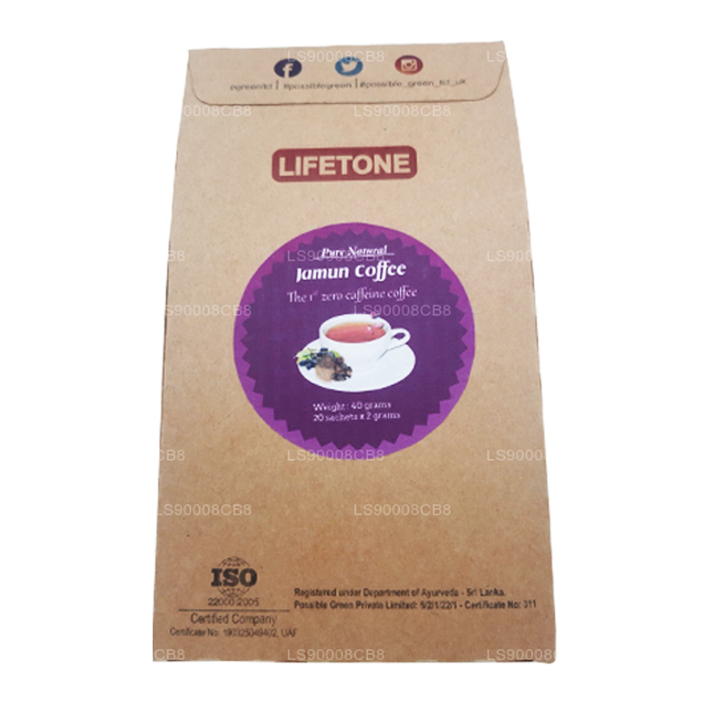 Kawa z nasion Lifetone Jamun (40g)