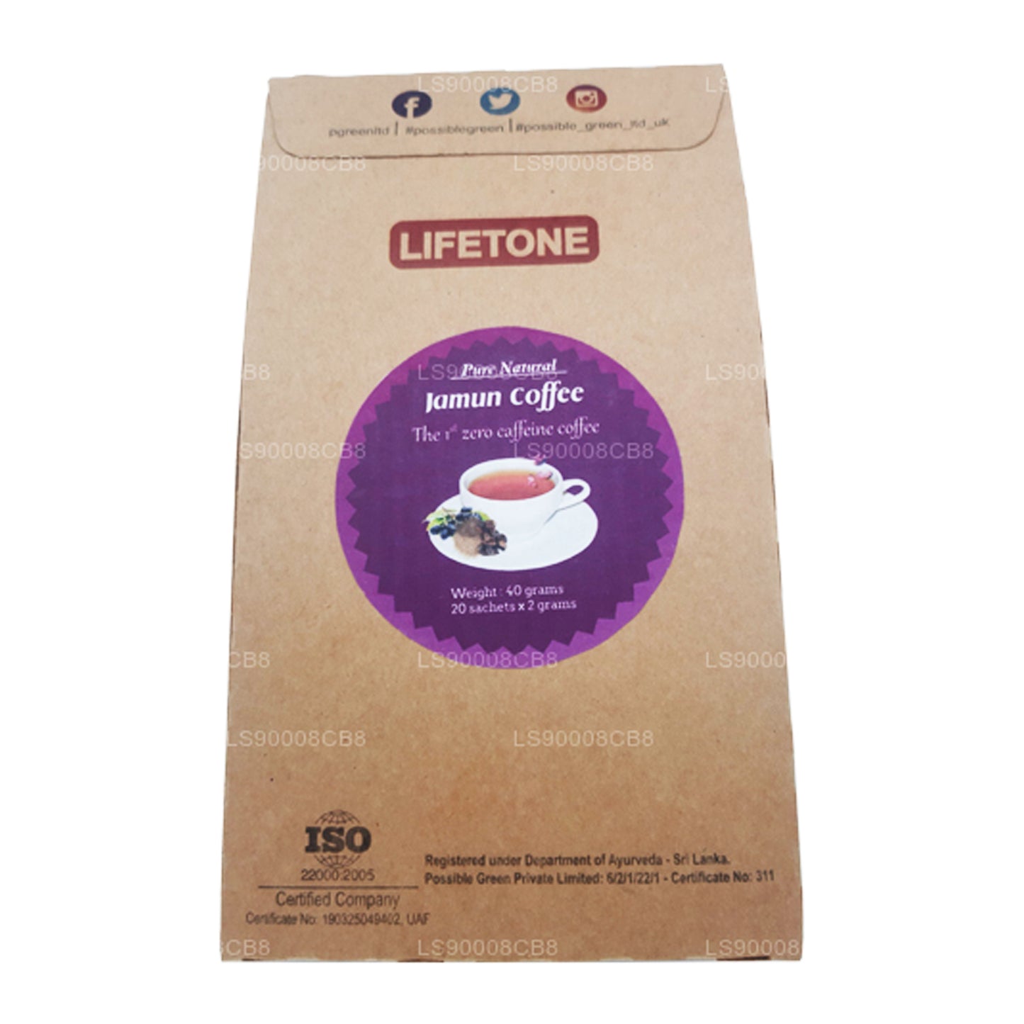 Kawa z nasion Lifetone Jamun (40g)