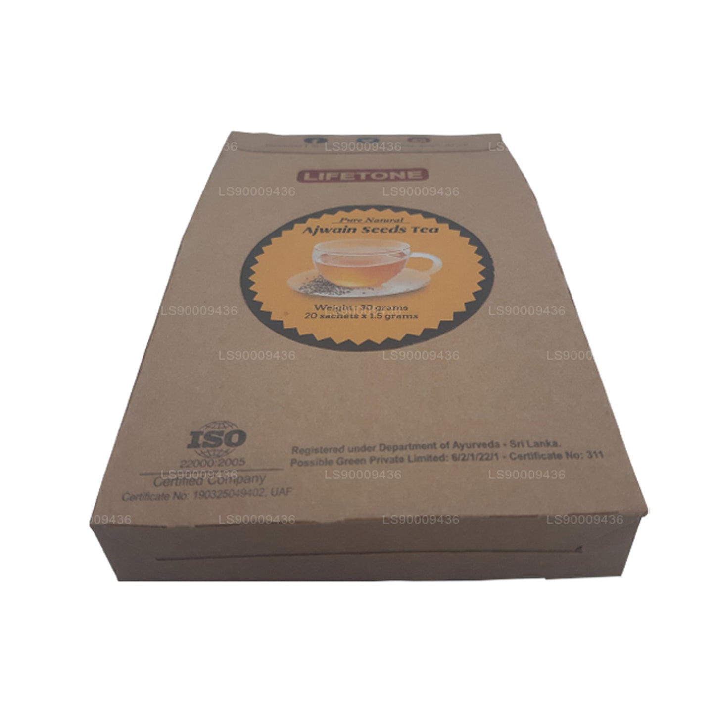 Lifetone Ajwain Seed Tea (30g) 20 Tea Bags